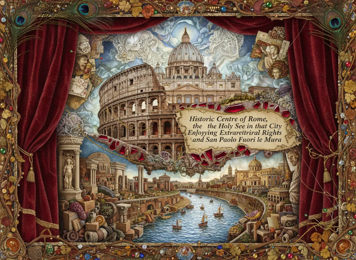 Cover image of Historic Centre of Rome, the Properties of the Holy See in that City Enjoying Extraterritorial Rights and San Paolo Fuori le Mura