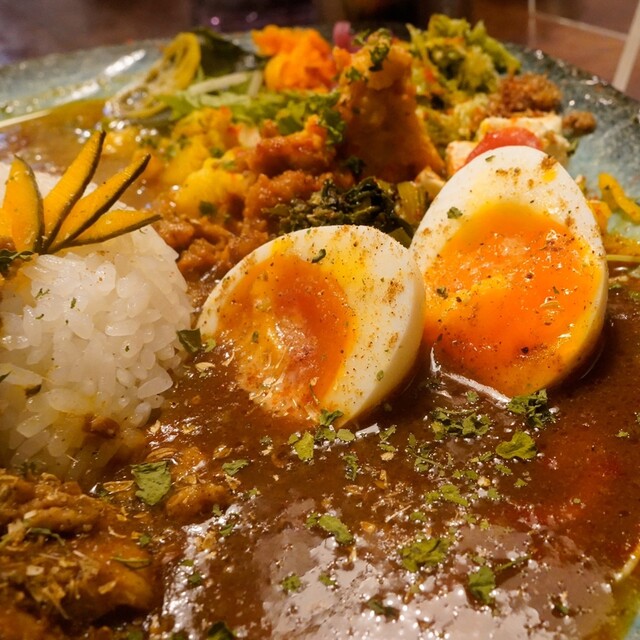 BOTANI:CURRY: theatralische Curry-Teller in Osaka — 2