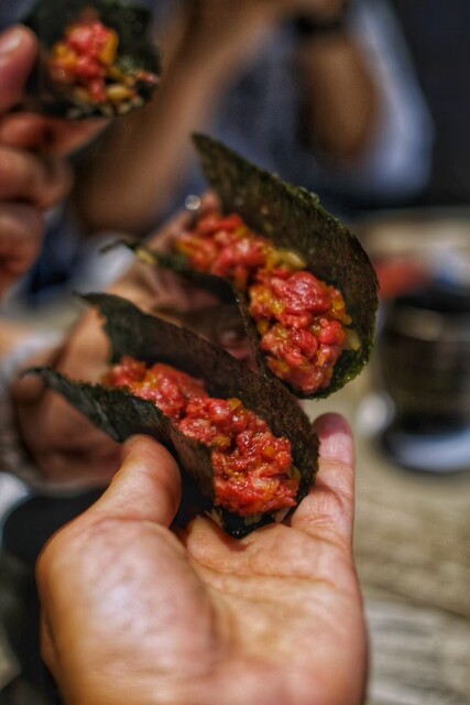 nikuryouri chixichan: Counter-style Omakase Meat Course — 1